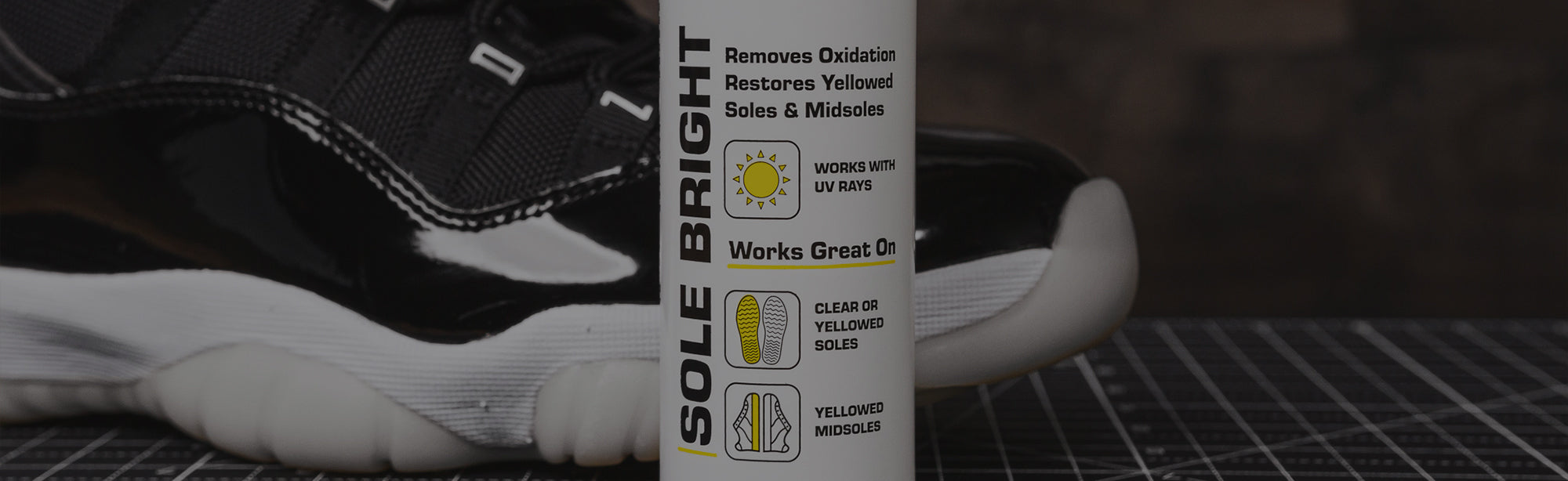 How To: UNyellow Your Soles!  Using SoleBright from Angelus on my