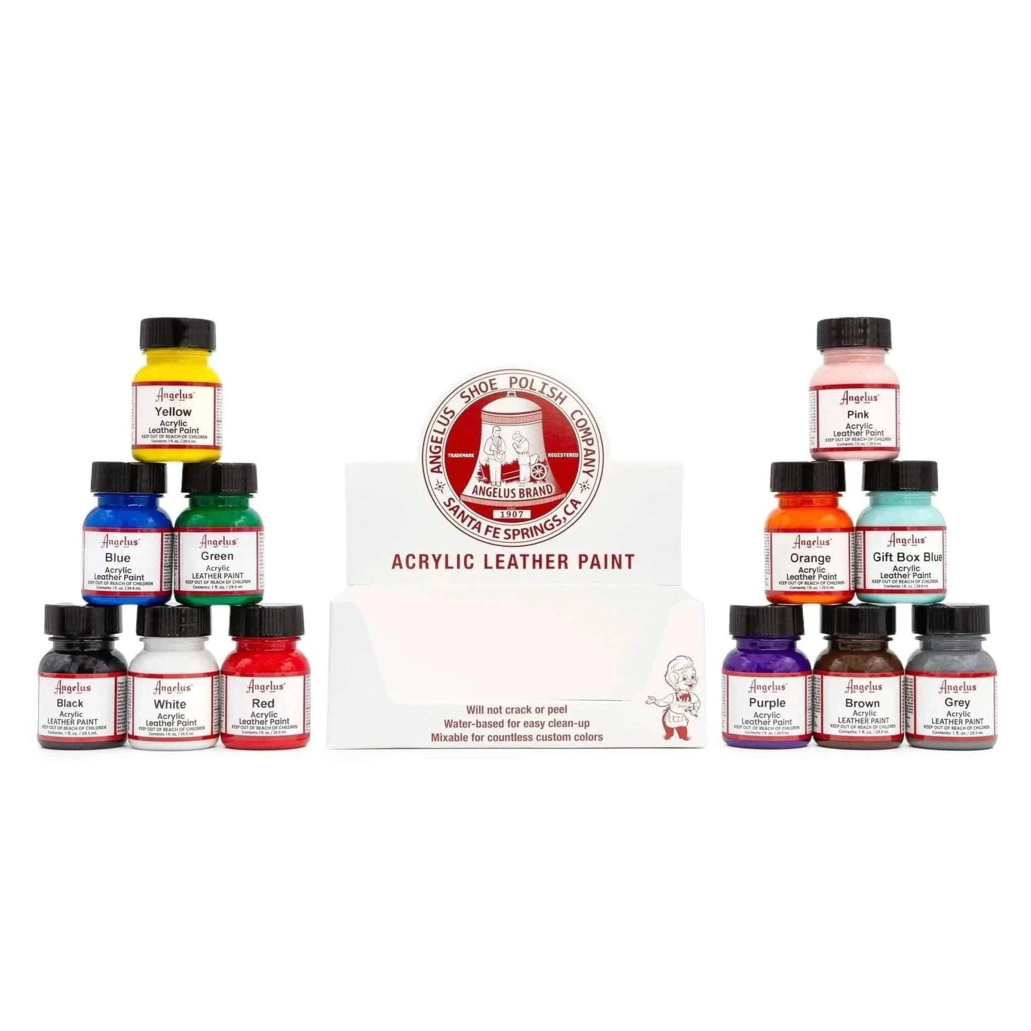 Angelus Direct 12 Color Paint Assortment Kit Paint Kit
