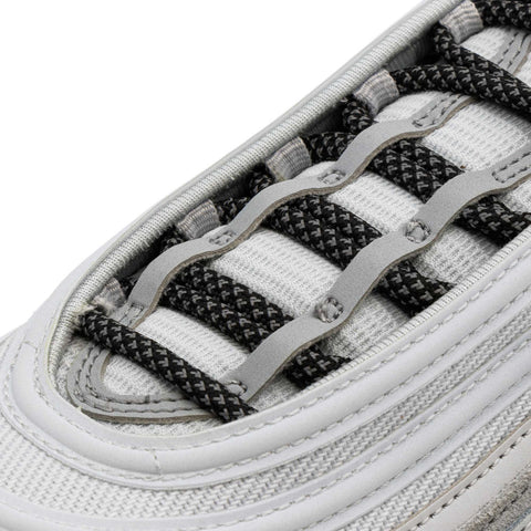 Black 3M Inverse Rope Laces on shoe