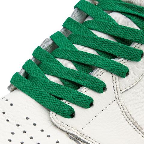 Lace Lab Kelly Green Union Jordan 1 Replacement Shoelaces on AJ1