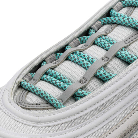 Mint 3M Inverse Rope Laces on shoes