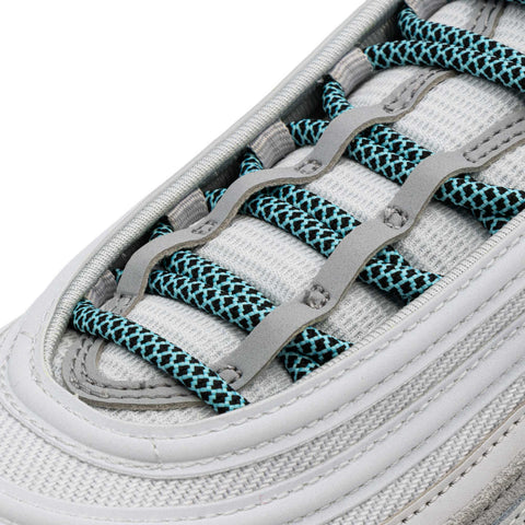 Mint/Black Rope Laces on shoes
