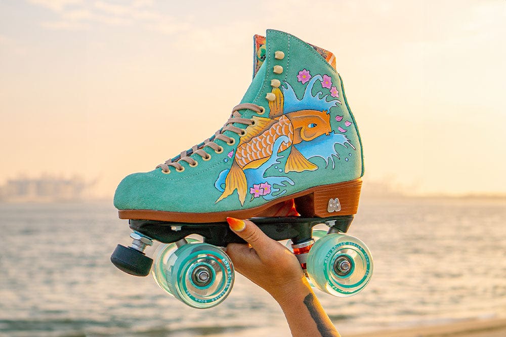 custom painted rollerskates