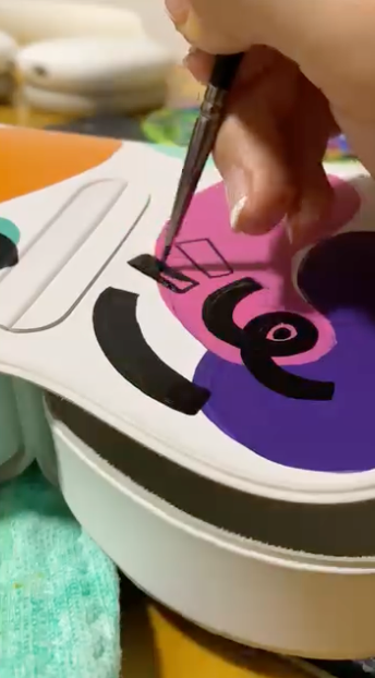 Painting details and shapes with Angelus Paints