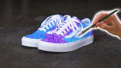 How to Paint on Canvas Vans with Angelus Paints Video