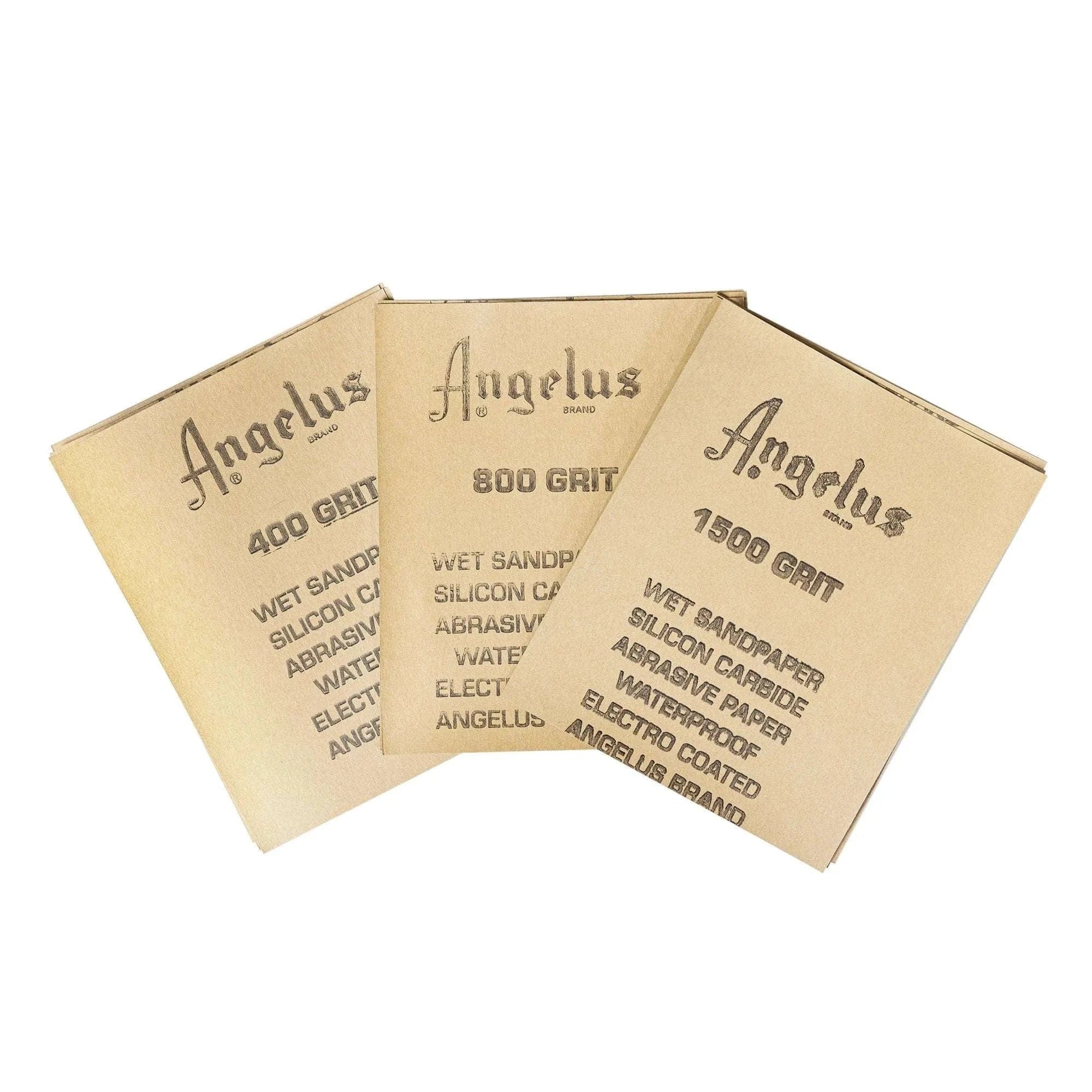 Angelus Direct Angelus 4.5"x5.5" Multi-Purpose Wet Sandpaper Assorted 12 Pack