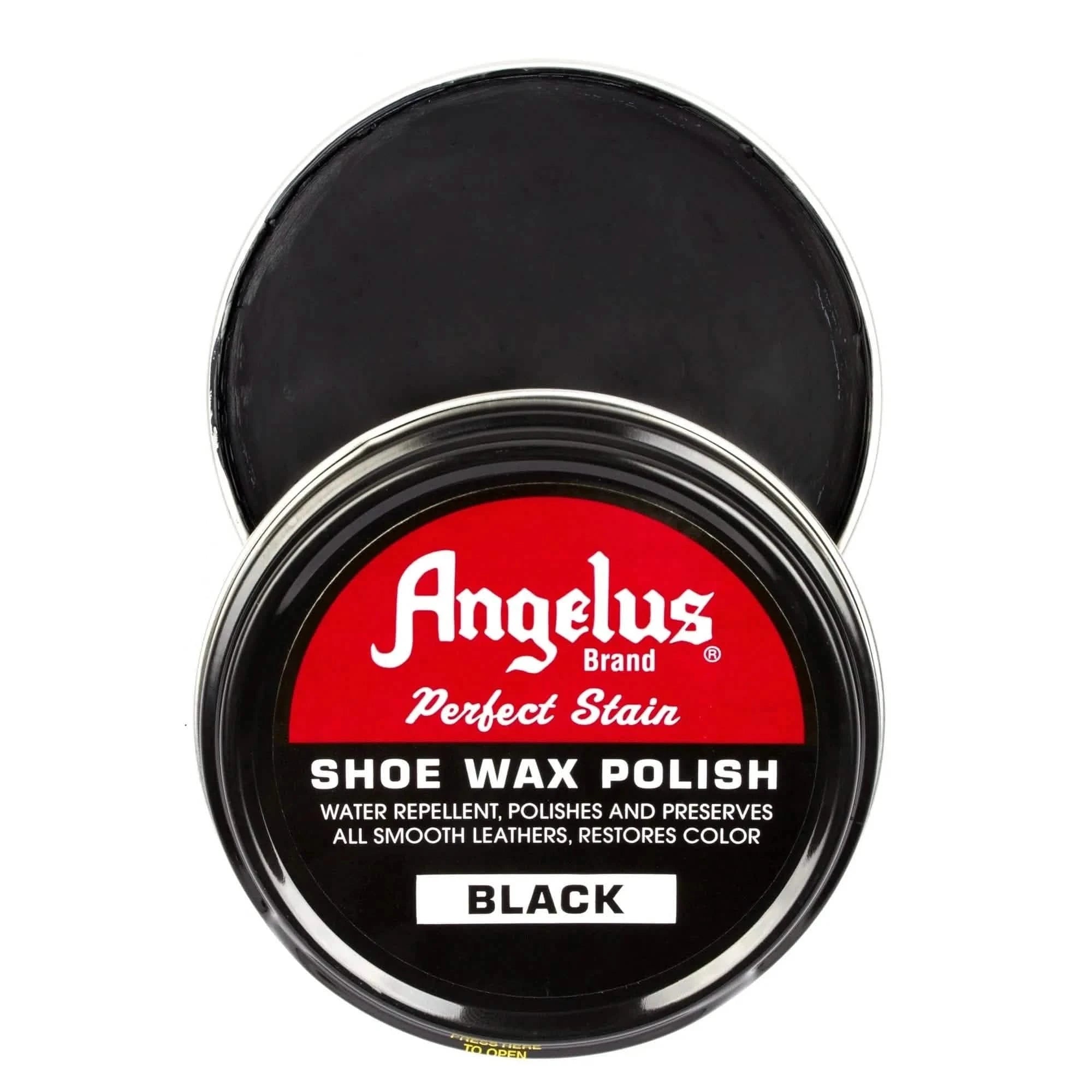 Angelus Direct Angelus Black Shoe Wax Polish 3 oz. Shoe Polish