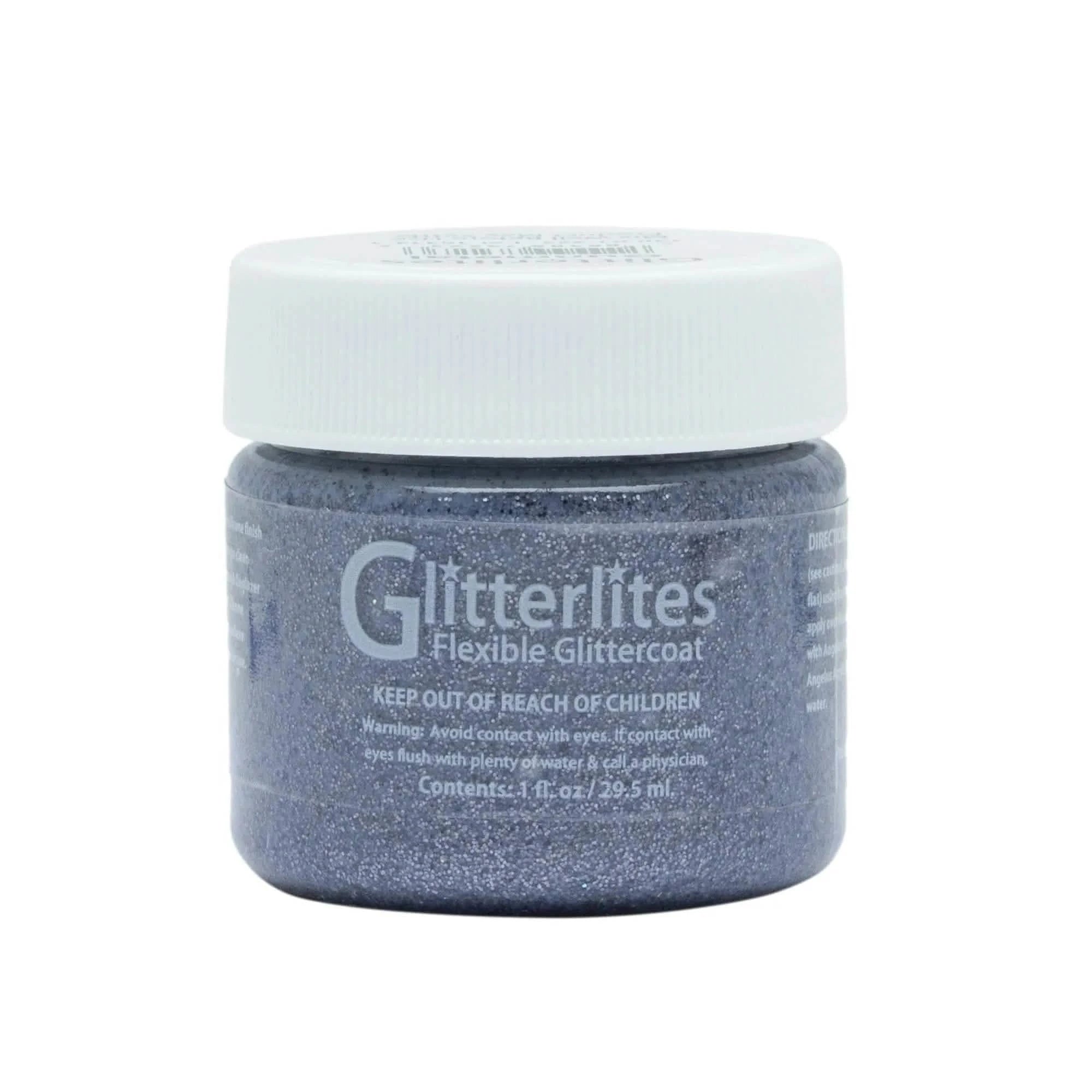 Angelus Direct Angelus Glitterlites Paint - Gunmetal 1 oz. Glitterlites