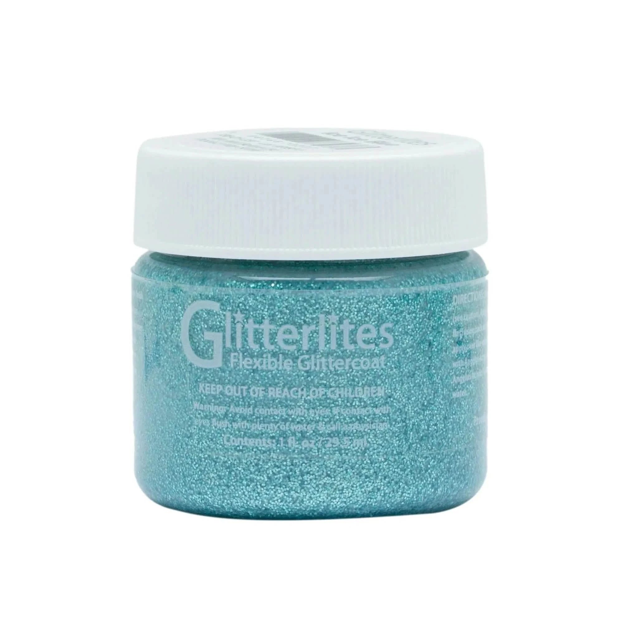 Angelus Direct Angelus Glitterlites Paint - Ice Ice Blue 1 oz. Glitterlites