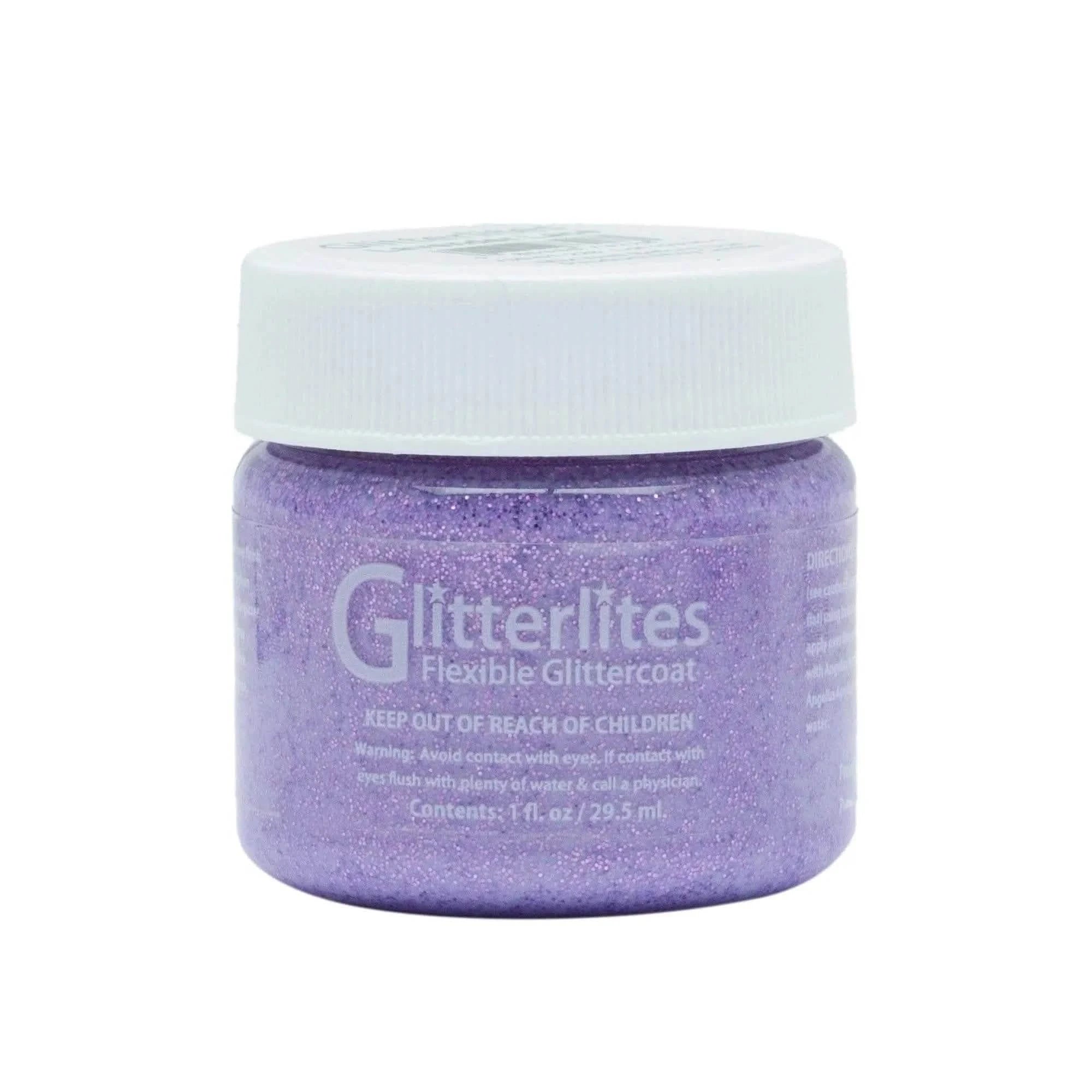 Angelus Direct Angelus Glitterlites Paint - Lavender Lace 1 oz. Glitterlites