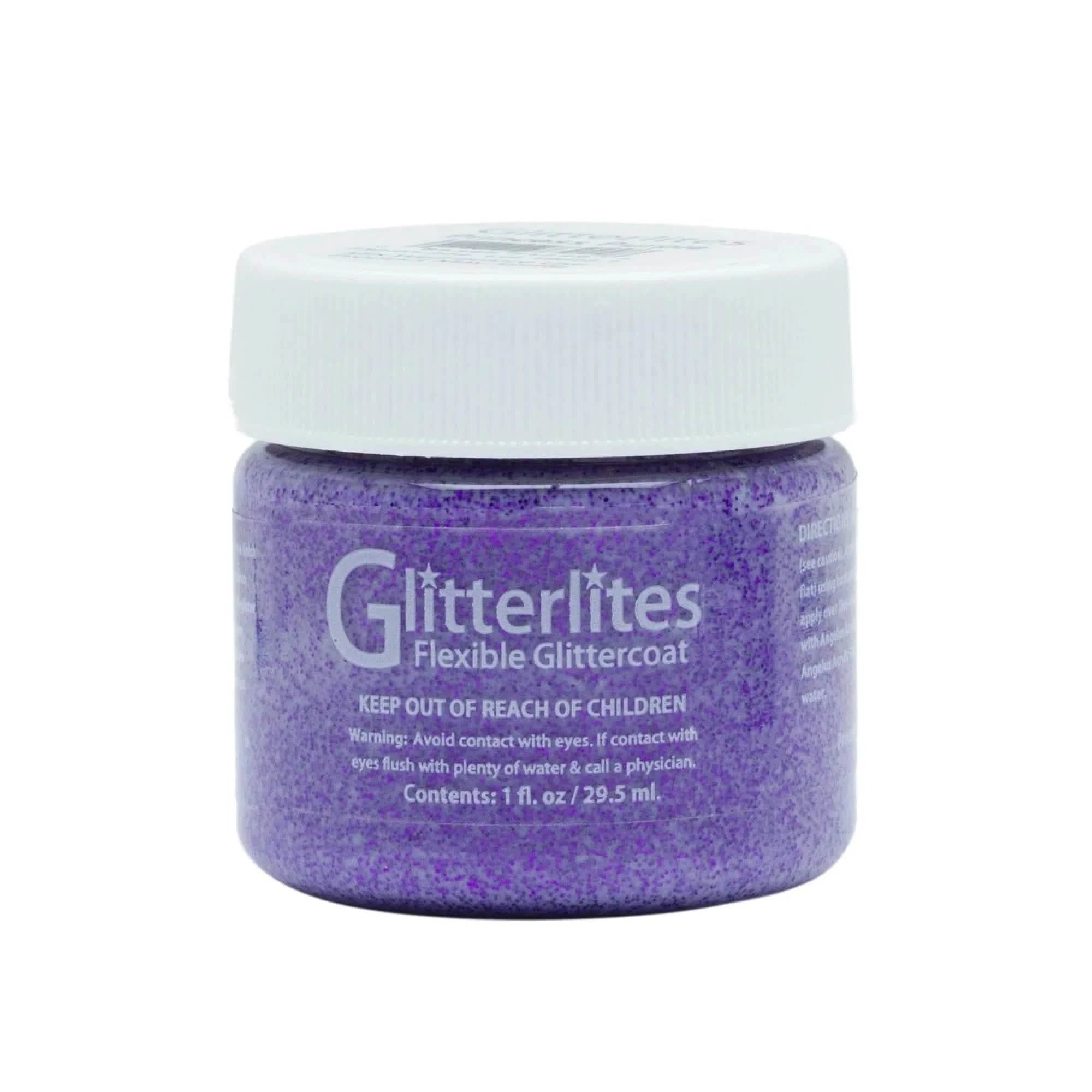 Angelus Direct Angelus Glitterlites Paint - Princess Purple 1 oz. Glitterlites