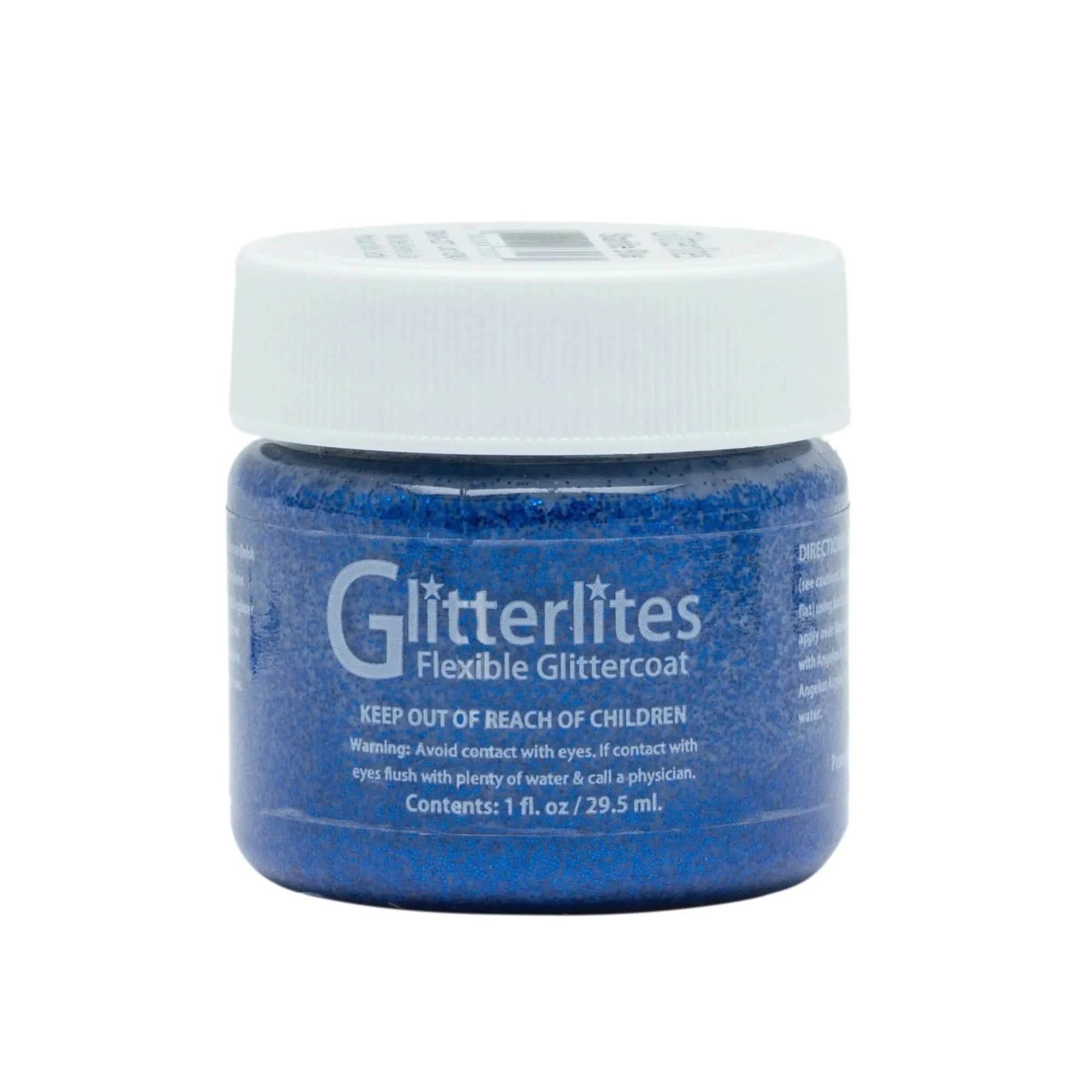 Angelus Direct Angelus Glitterlites Paint - Starlite Blue 1 oz. Glitterlites