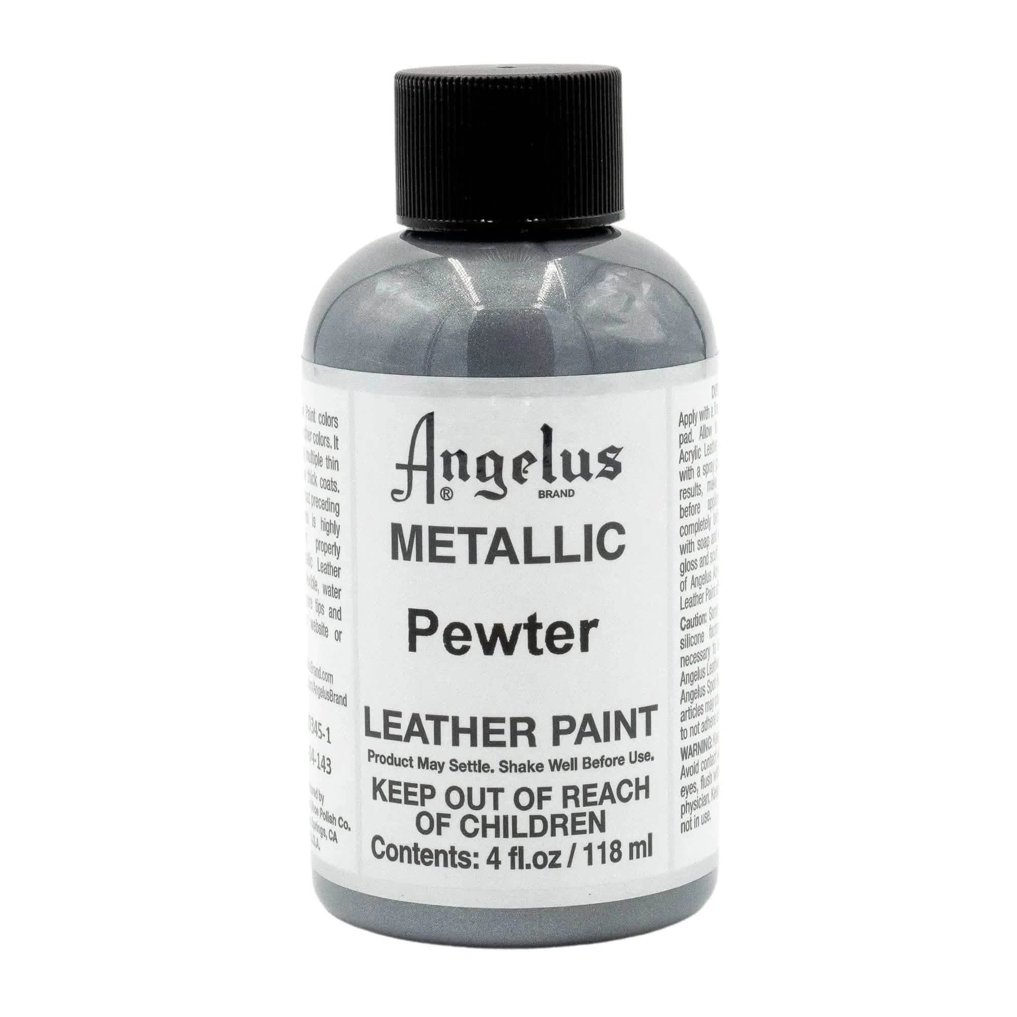 Angelus Direct Angelus Metallic Pewter Paint 4 oz. Metallic Paint