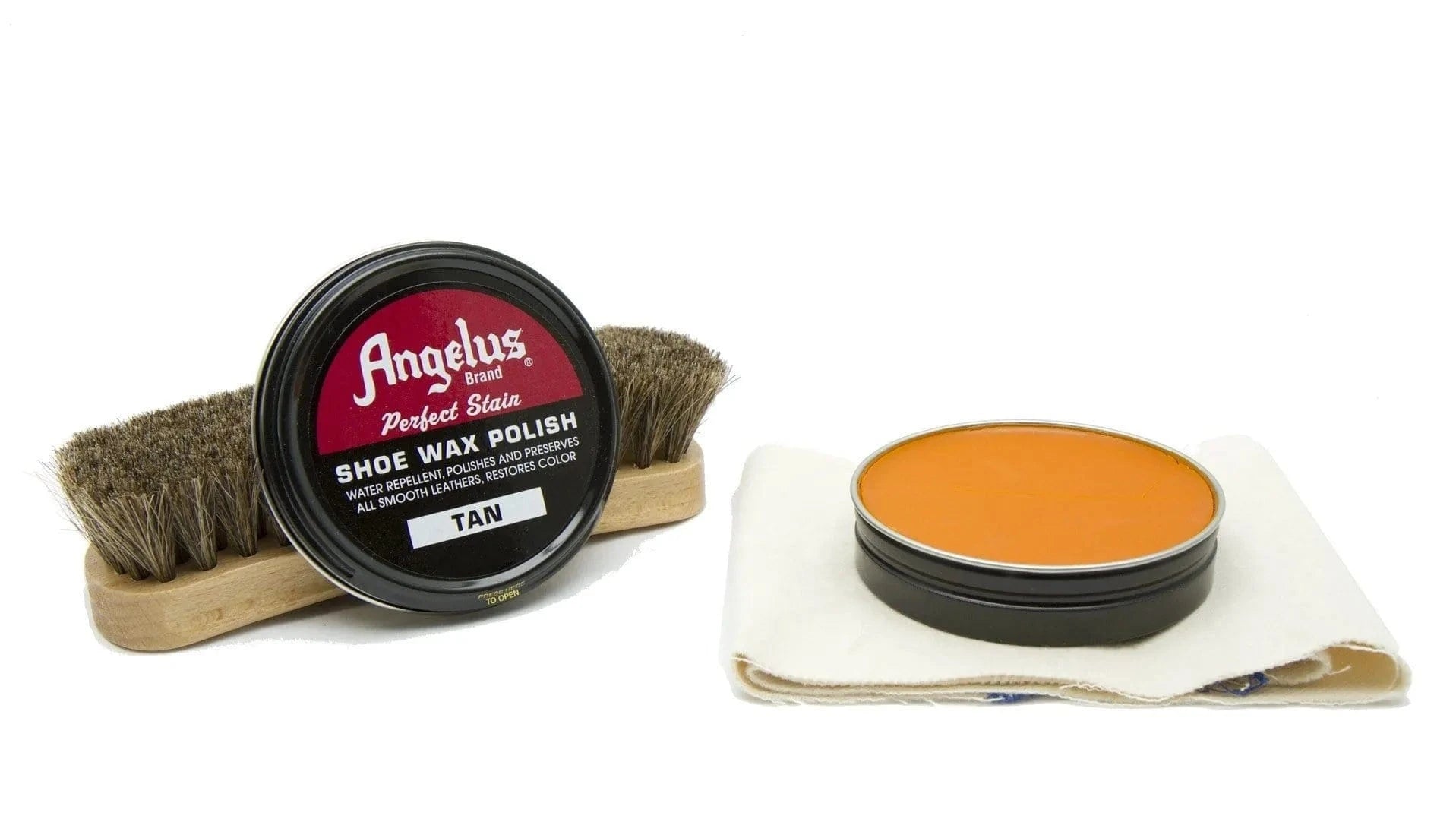 Angelus Tan Shoe Wax Polish - Angelus Direct