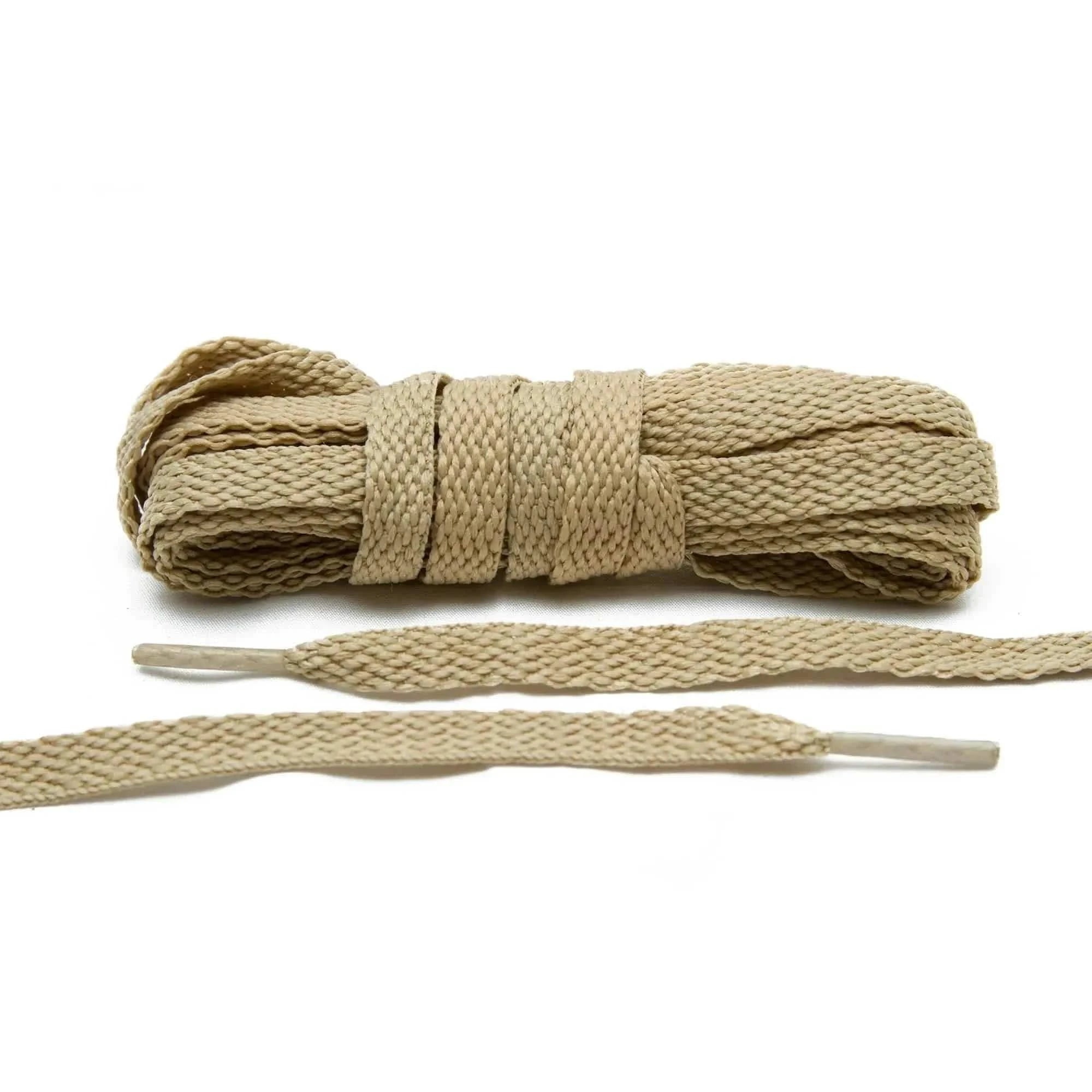 Lace Lab Beige Shoe Laces Flat Shoelaces