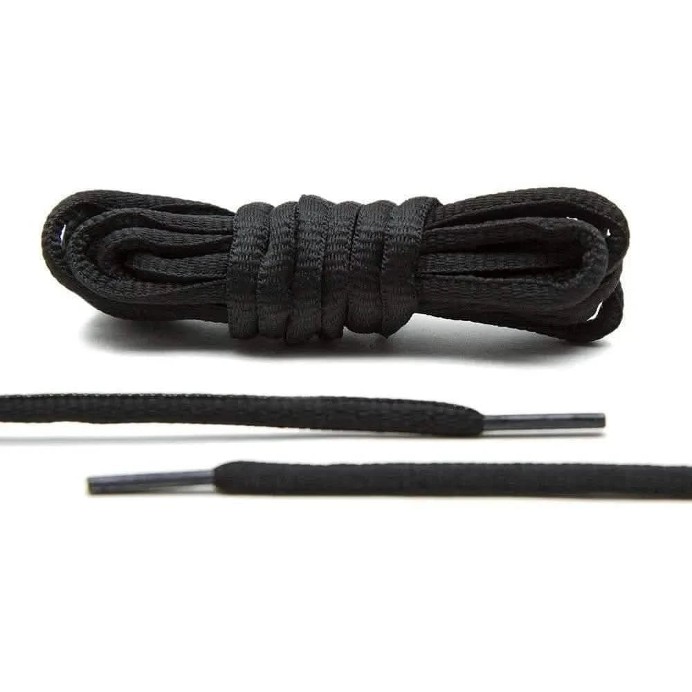 Lace Lab Black - Thin Oval Laces Oval