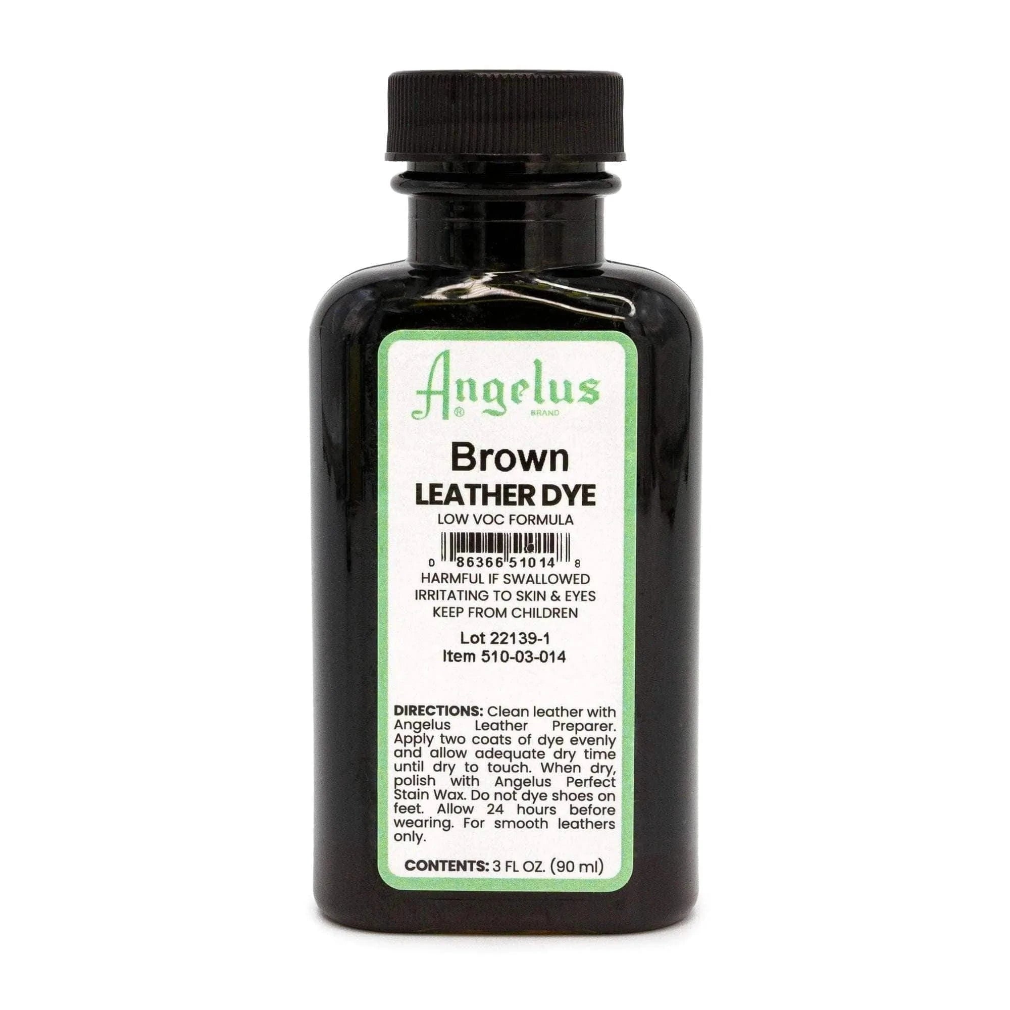 Angelus Direct Brown Low VOC Leather Dye 3 oz. Low VOC Leather Dye