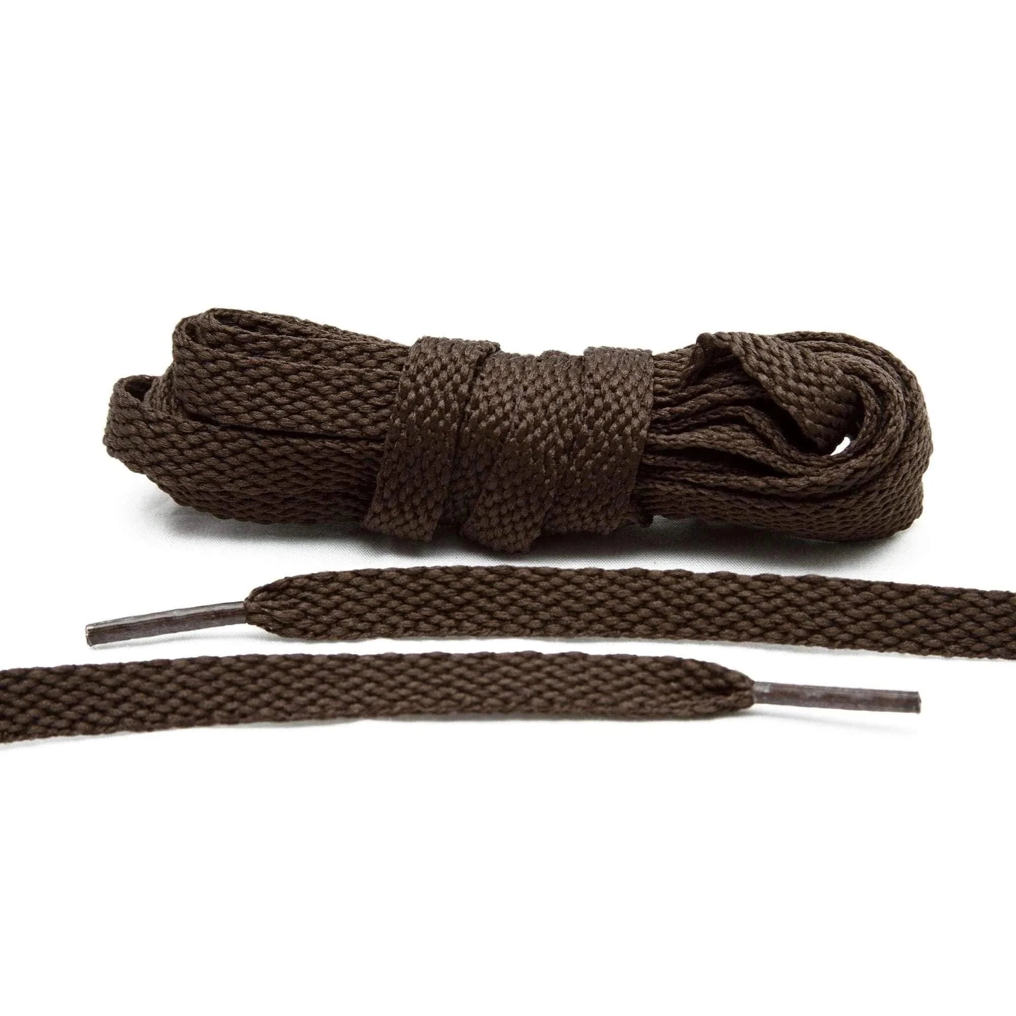 Lace Lab Dark Brown Shoe Laces Flat Shoelaces