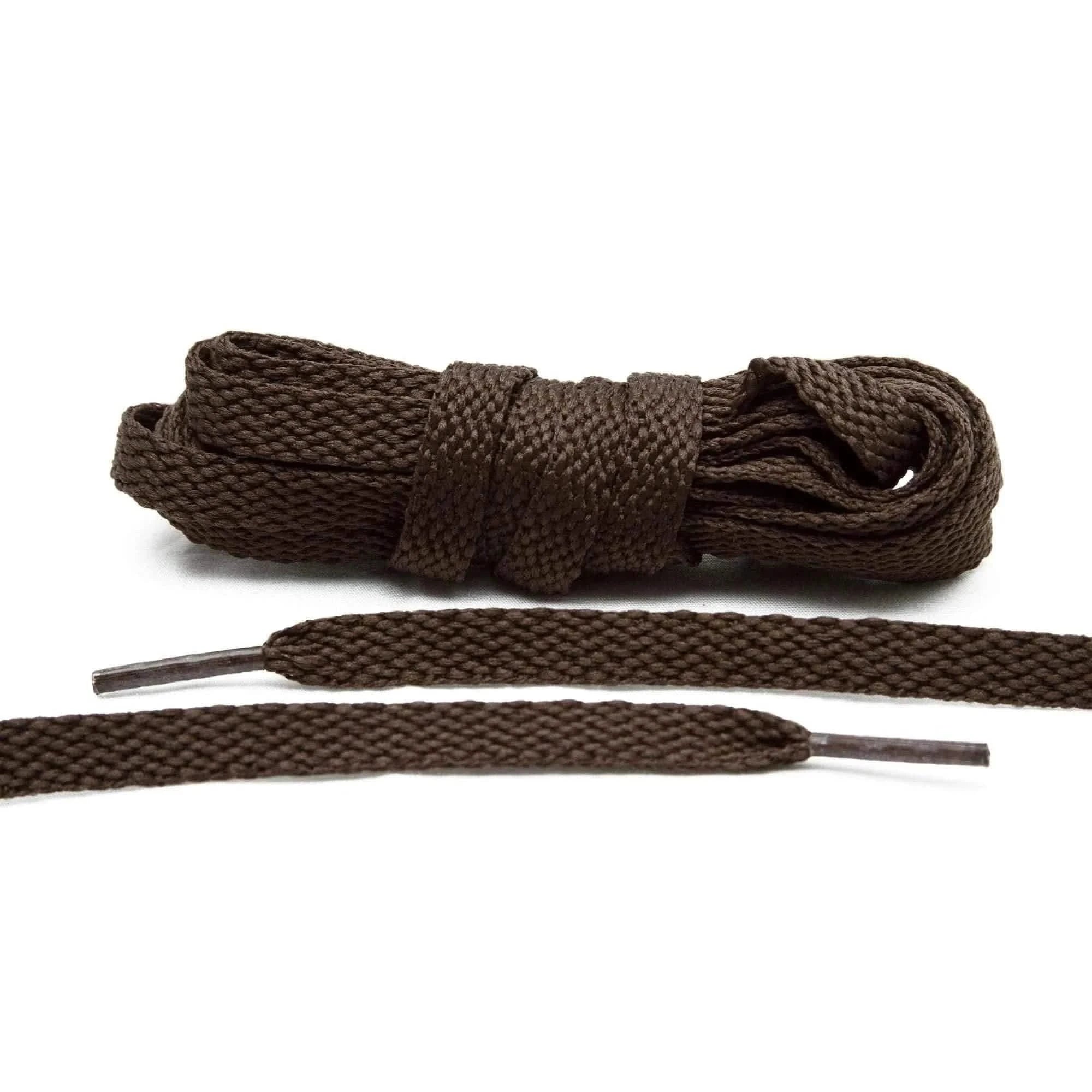 Lace Lab Dark Brown Shoe Laces Flat Shoelaces