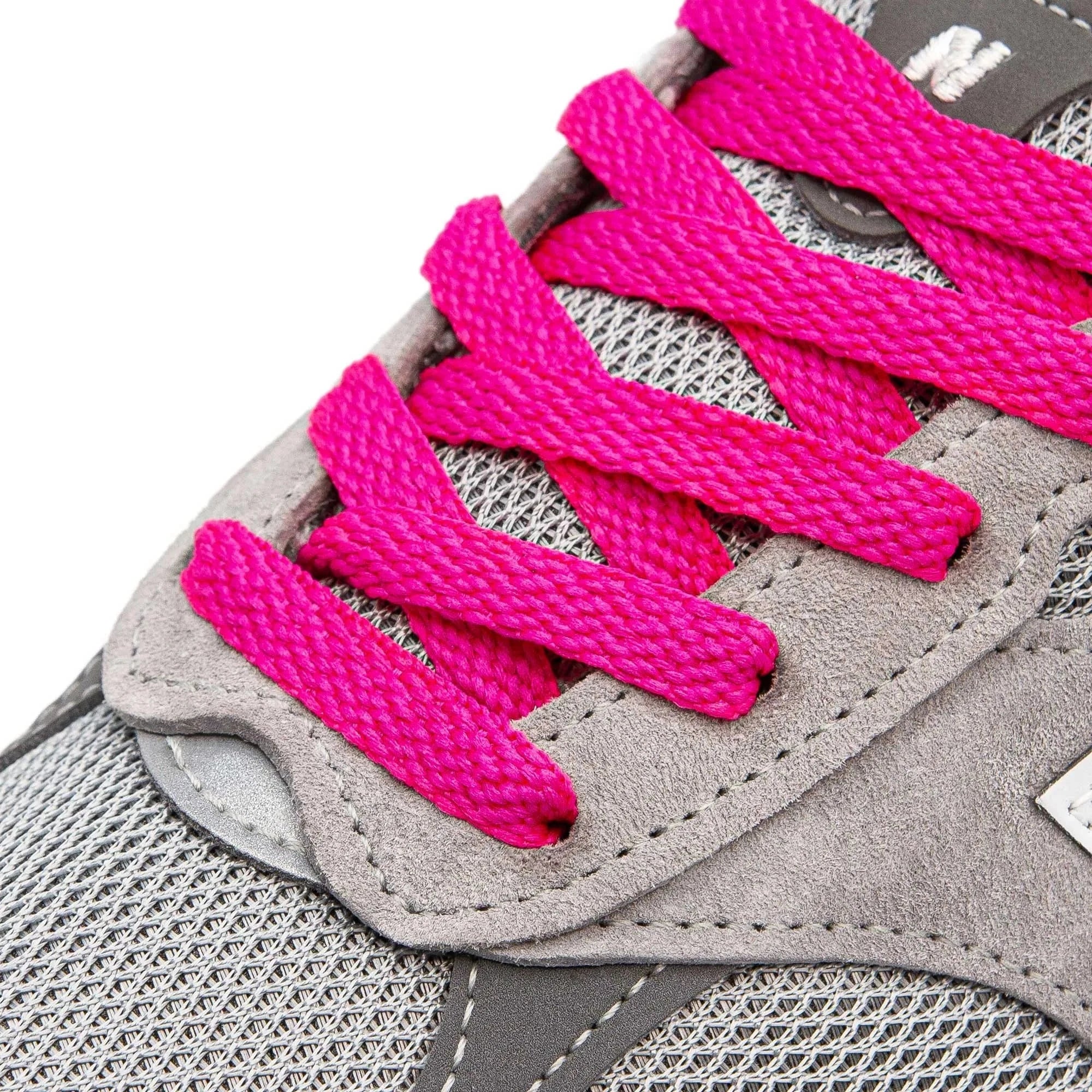 Lace Lab Fuchsia Shoe Laces Flat Shoelaces