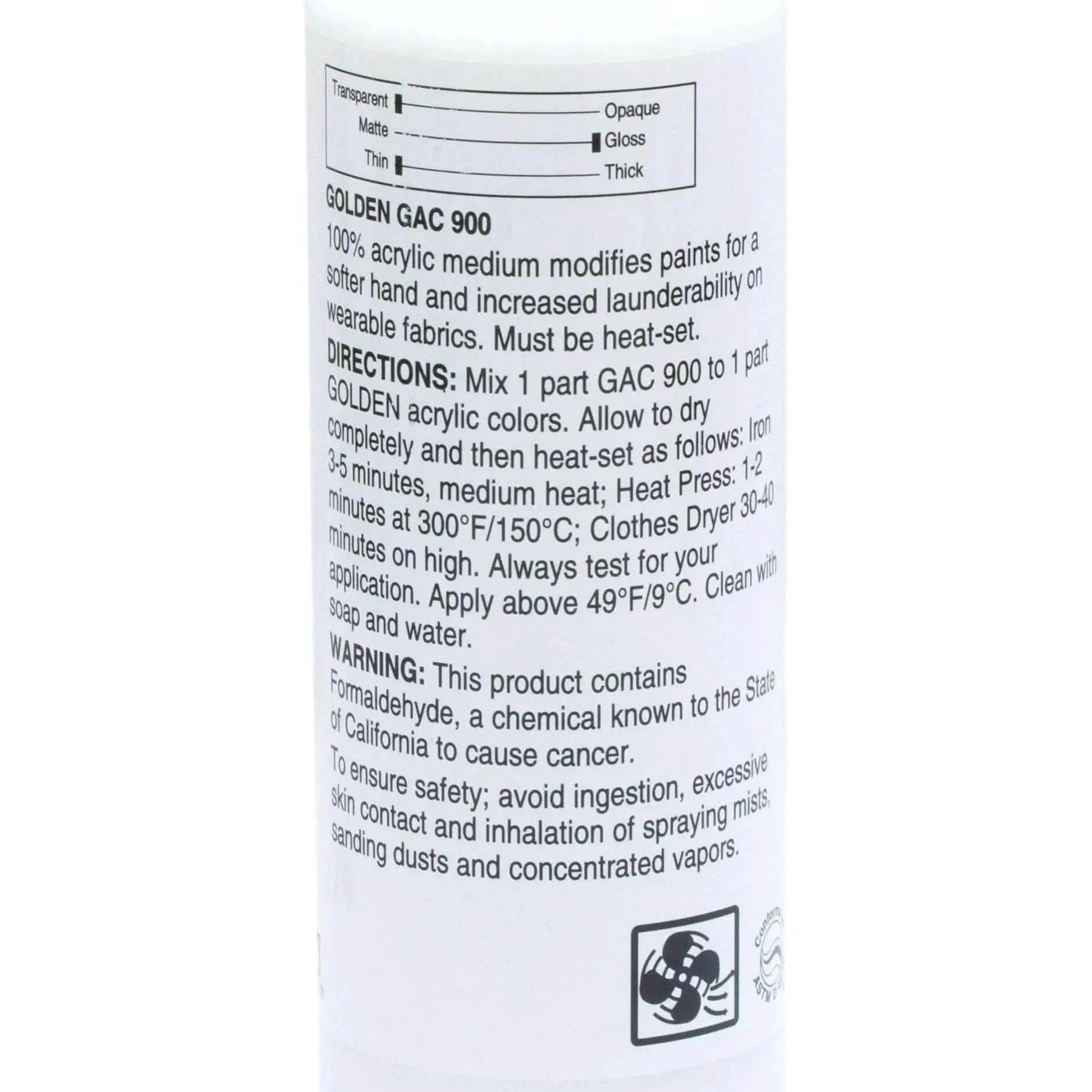 Angelus Direct GAC-900 Fabric Medium 8 oz. Paint Additives