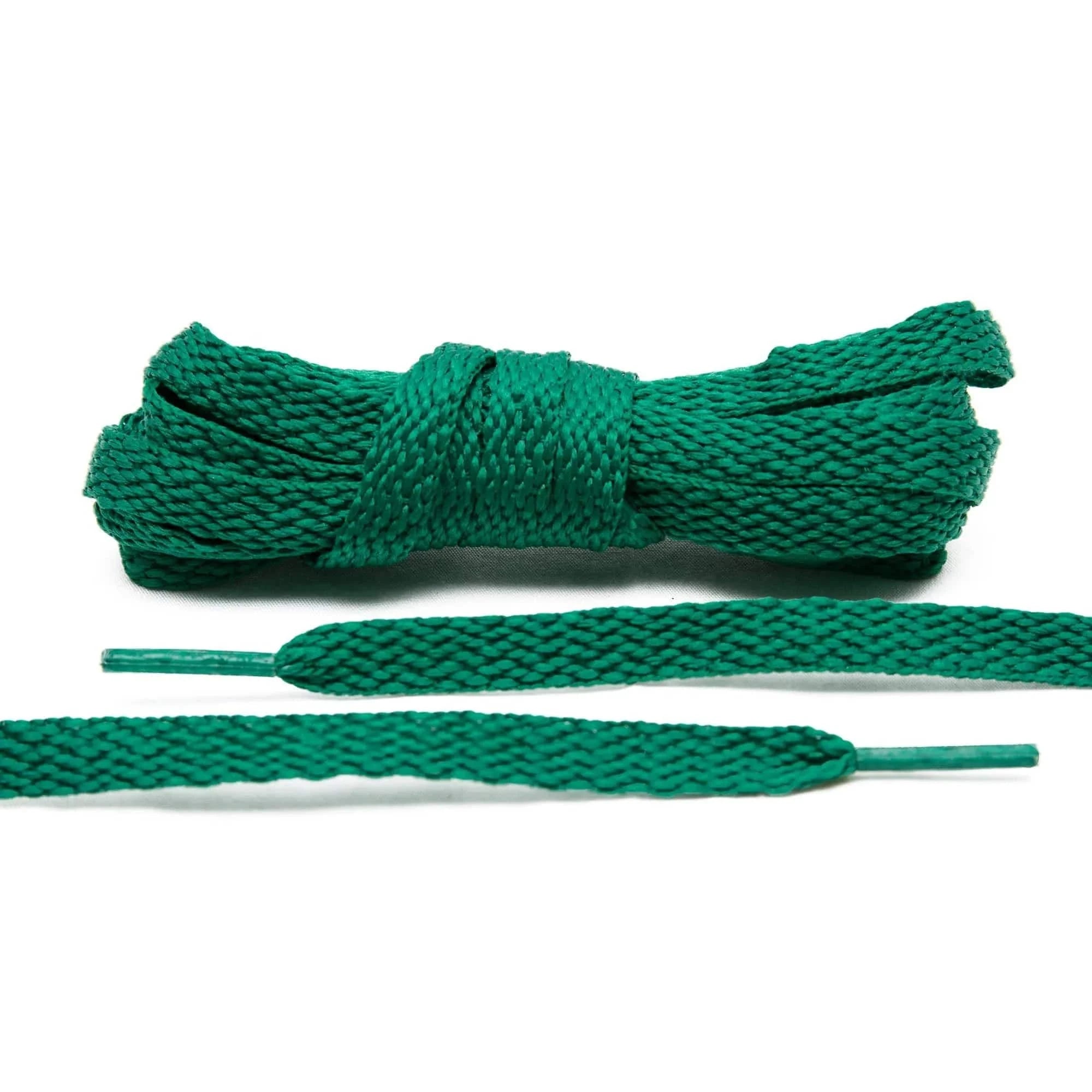 Lace Lab Kelly Green Shoe Laces Flat Shoelaces