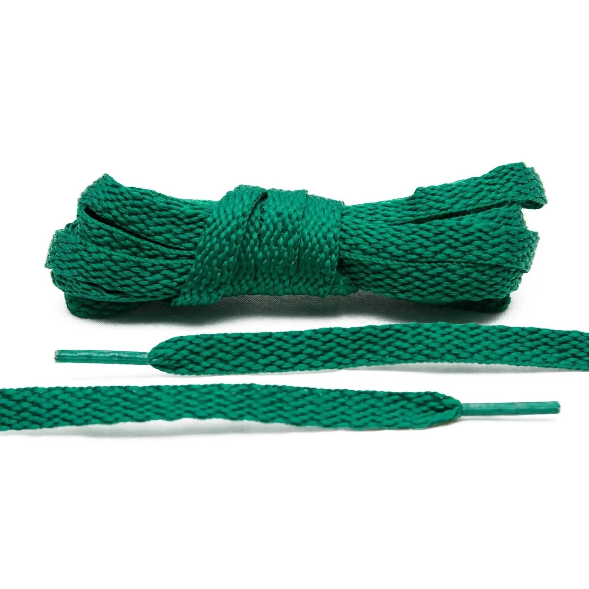 Lace Lab Kelly Green Shoe Laces Flat Shoelaces