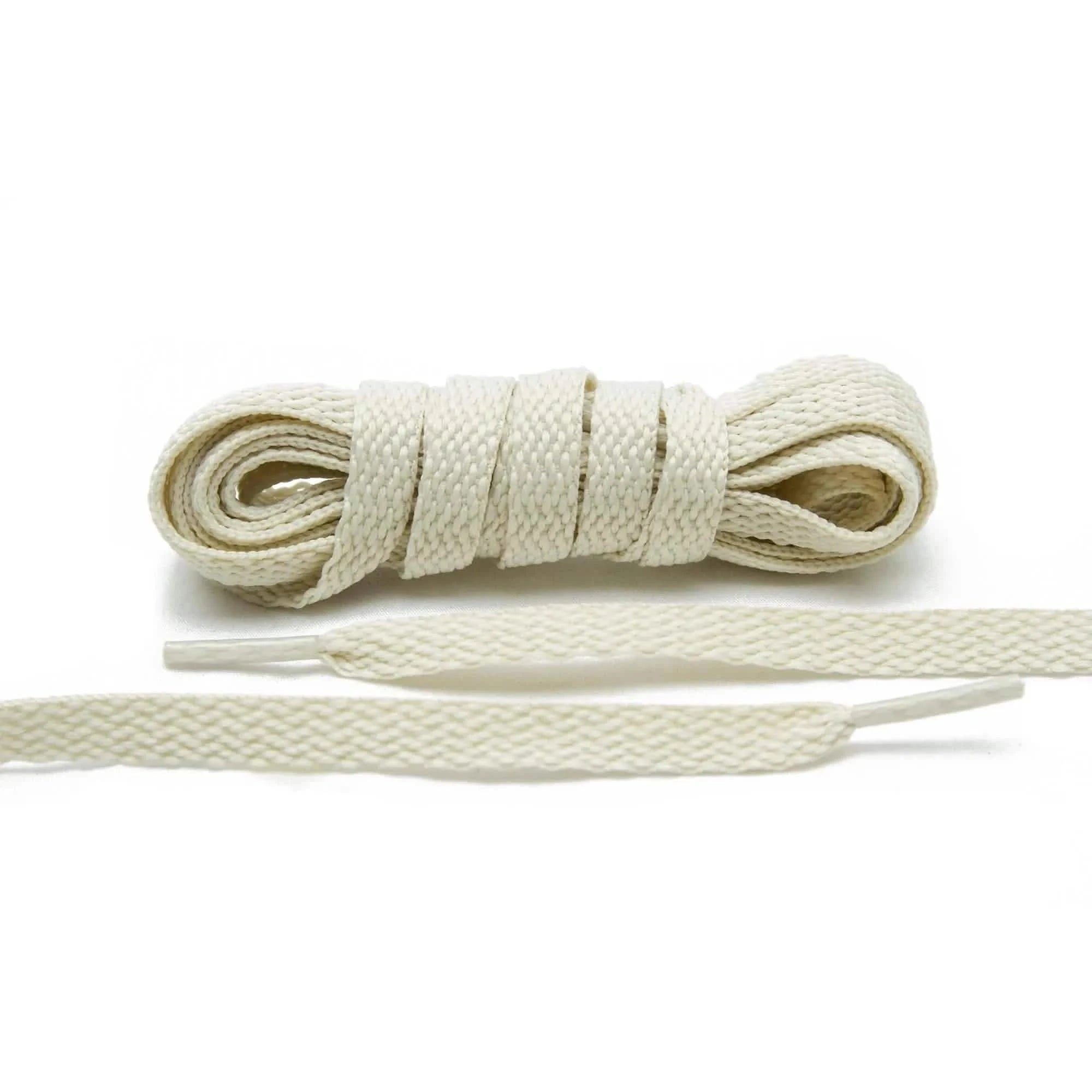 Lace Lab Light Beige Shoe Laces Flat Shoelaces