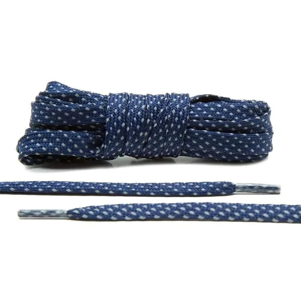 Lace Lab Navy Blue - Reflective Flat Laces 2.0 Reflective Flat Shoelaces