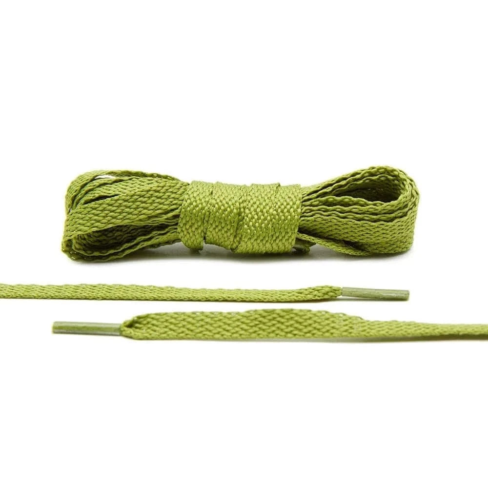 Lace Lab Olive Shoe Laces Flat Shoelaces