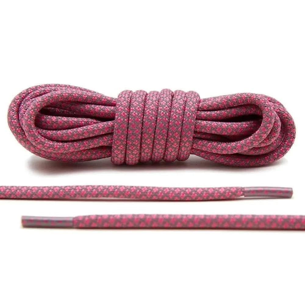 Pink 3M Reflective Rope Laces Round Shoe Laces for Sale