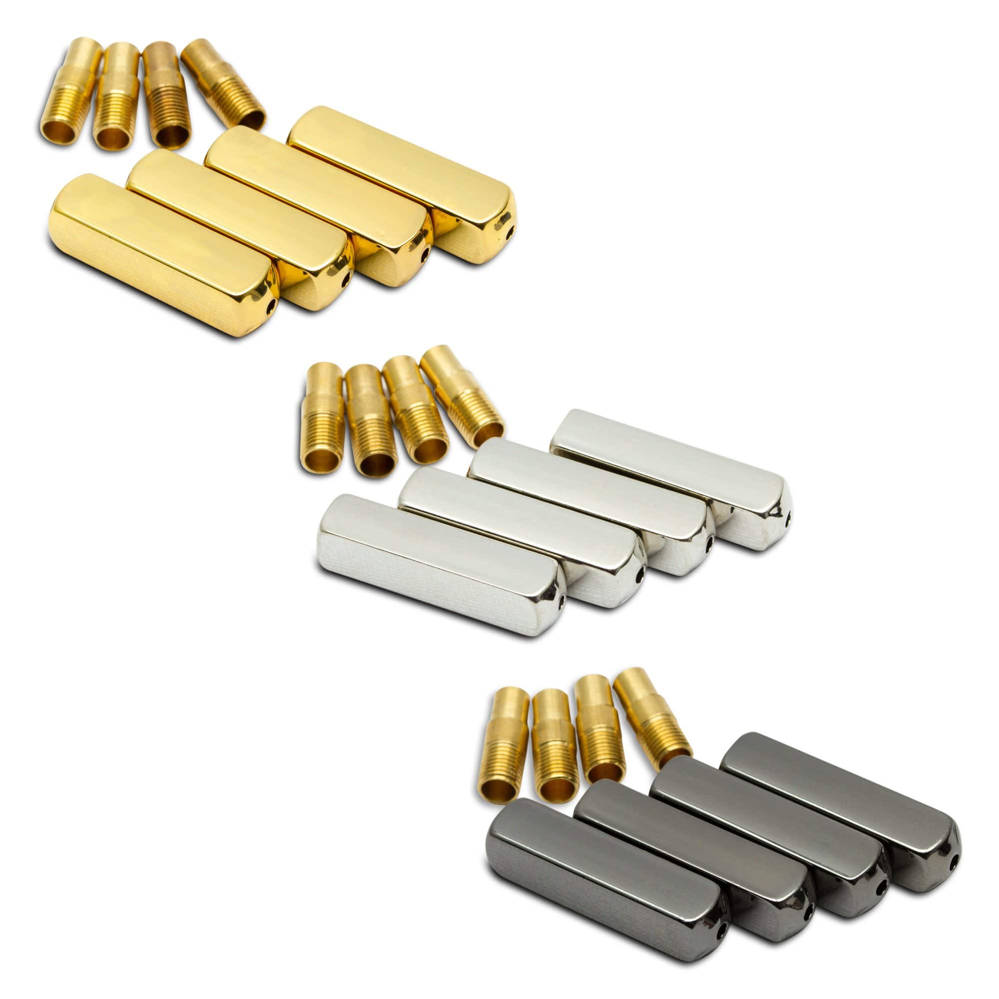 Plated Metal Aglets - Complete Set - Angelus Direct