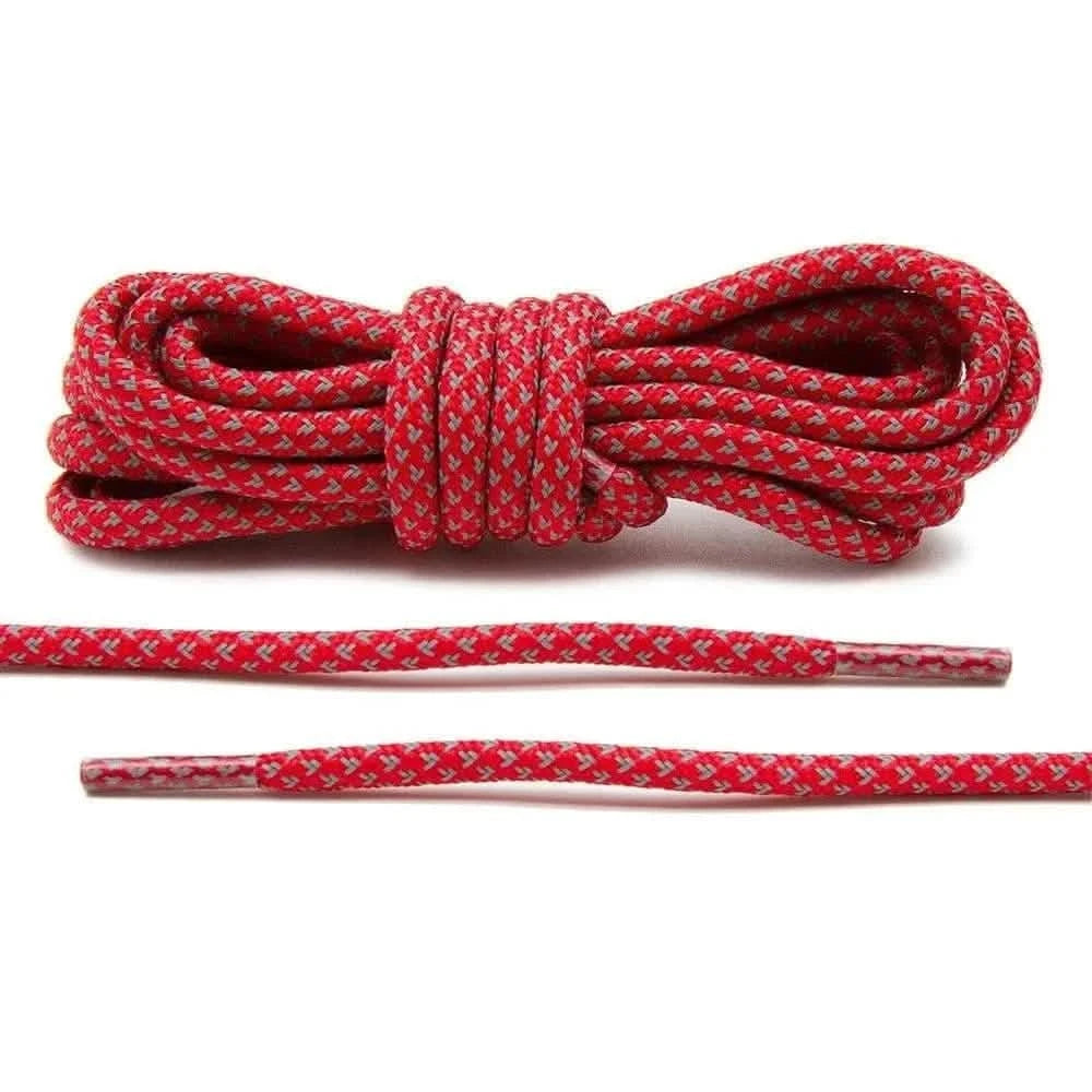 Lace Lab Red 3M Inverse Rope Laces Reflective Rope Shoelaces