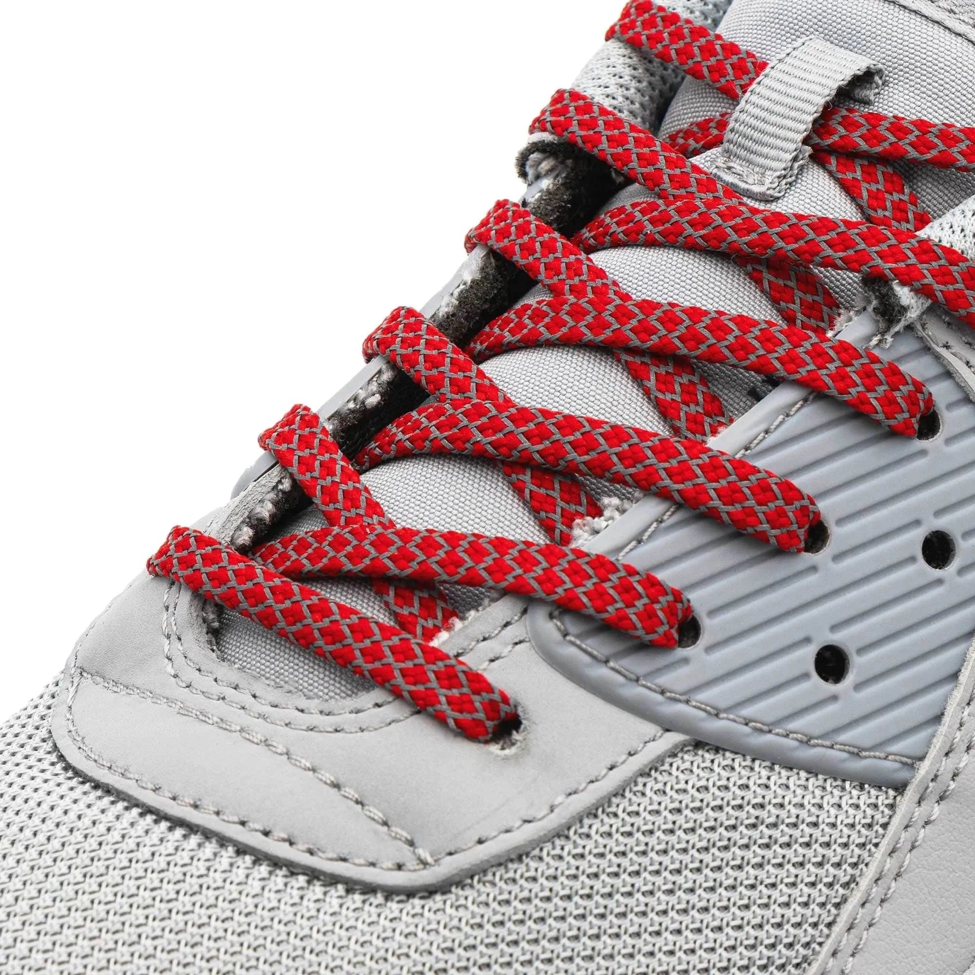 Lace Lab Red - Reflective Flat Laces 1.0 Reflective Flat Shoelaces