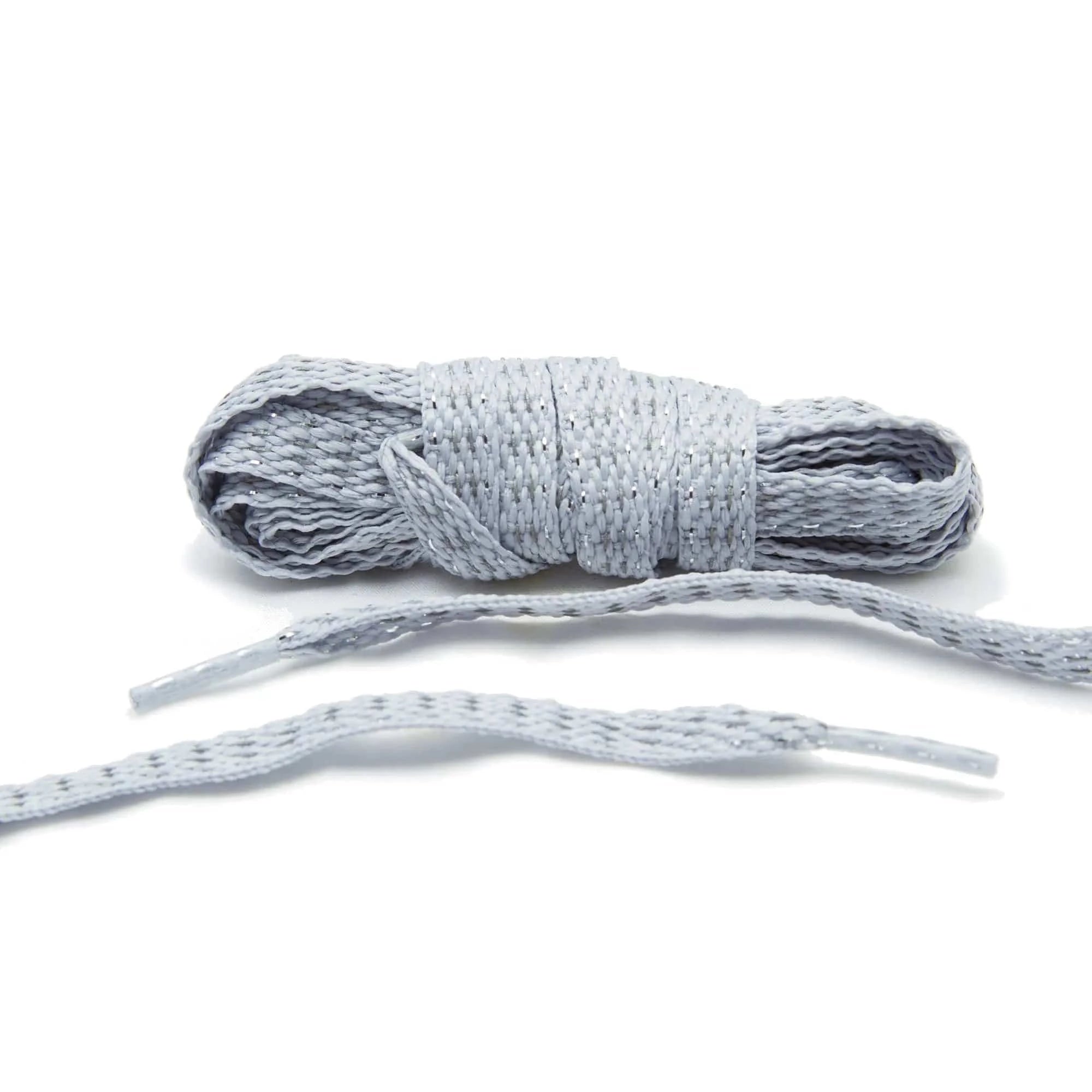 Silver Reflective Flat Laces - Angelus Direct