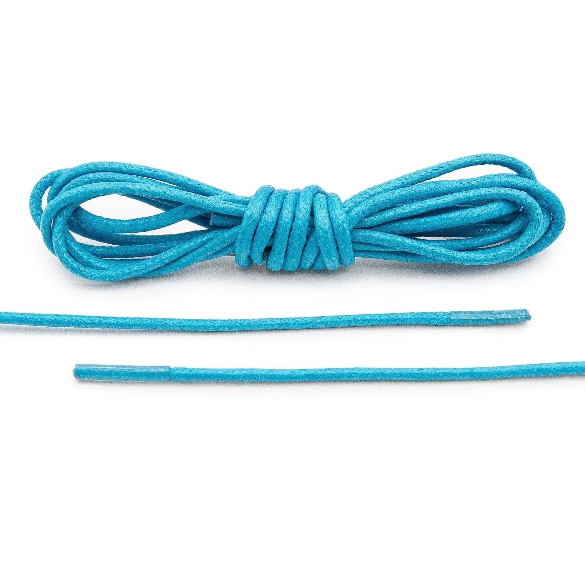 Sky Blue Waxed Dress Shoelaces 36