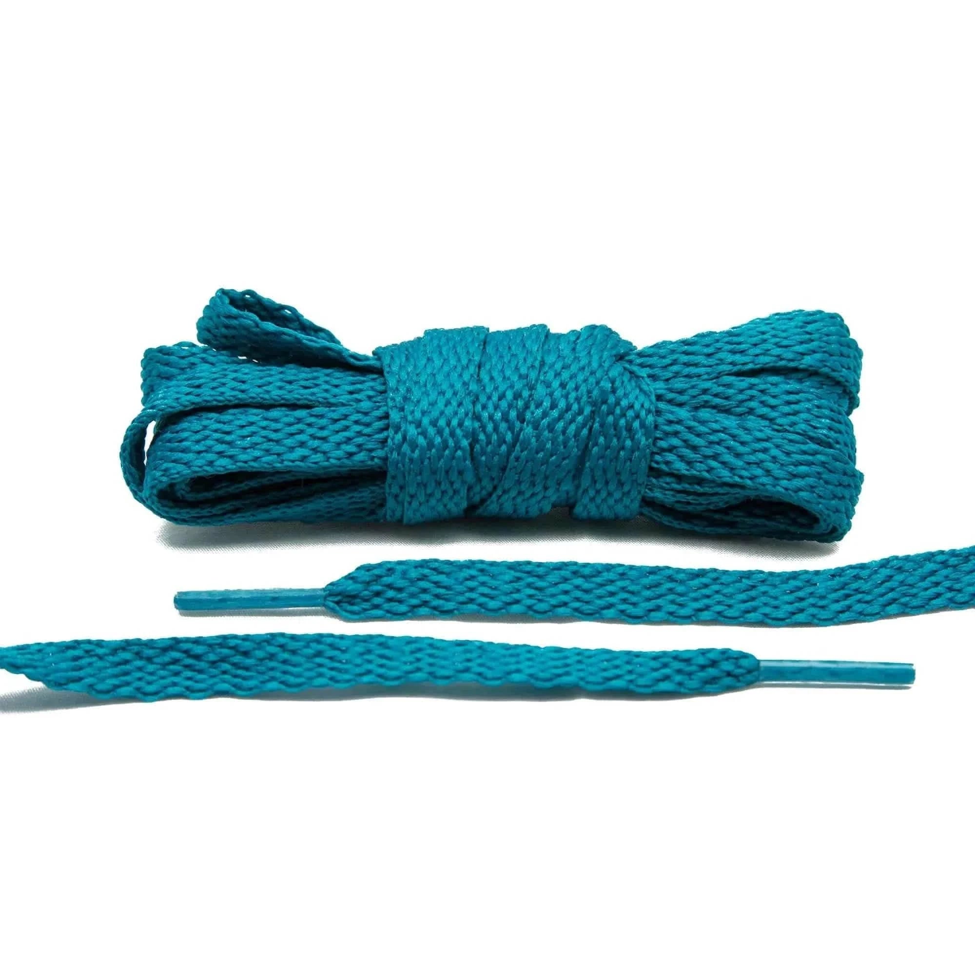 Lace Lab Teal Shoe Laces Flat Shoelaces