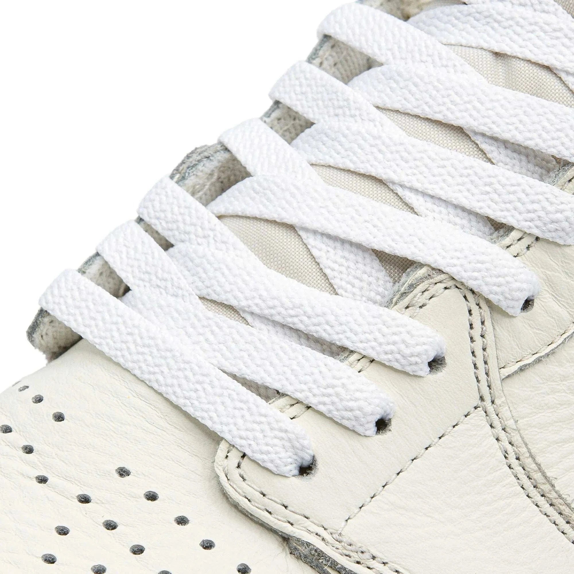 White Jordan 1 Replacement Shoelaces - Angelus Direct