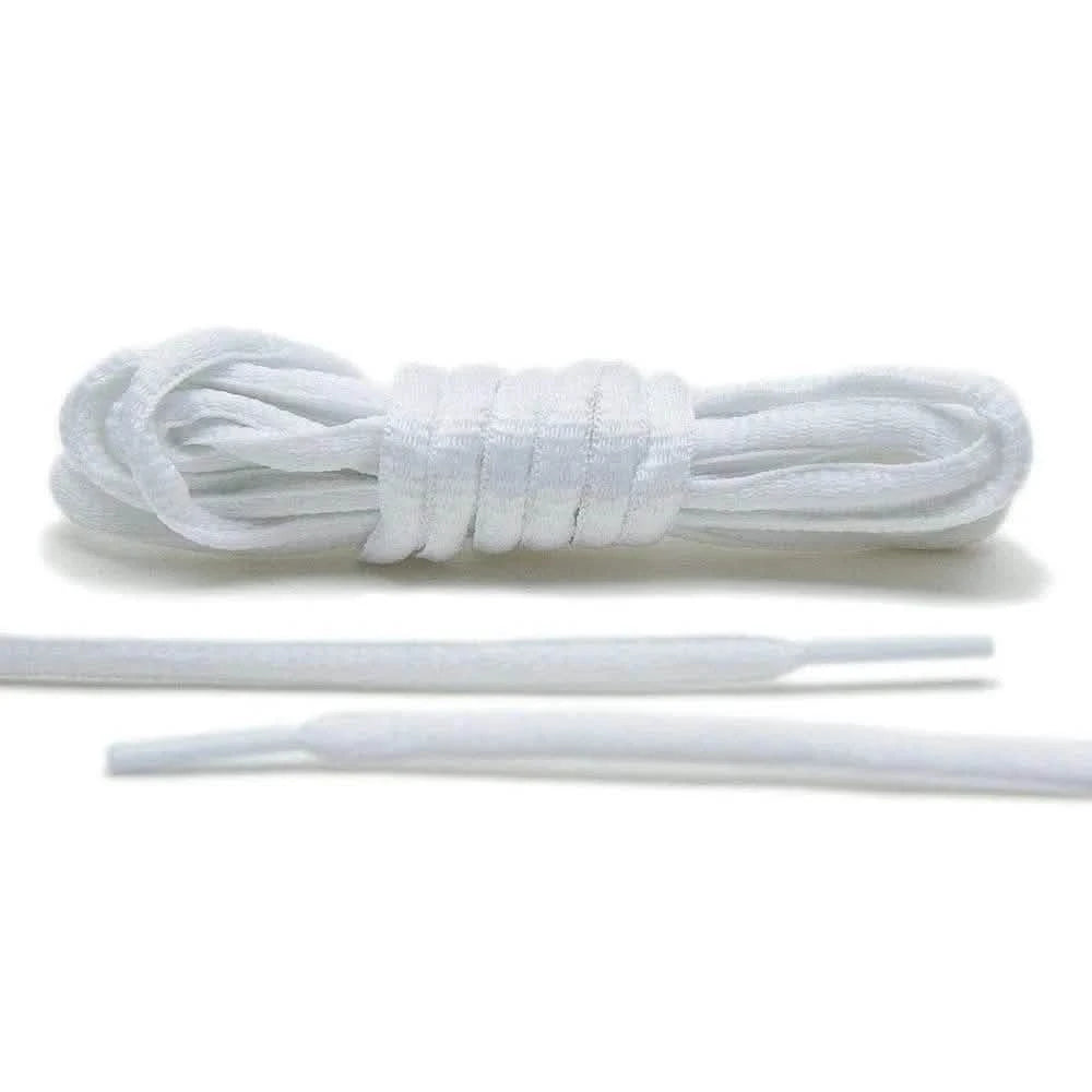 Lace Lab White - Thin Oval Laces Oval