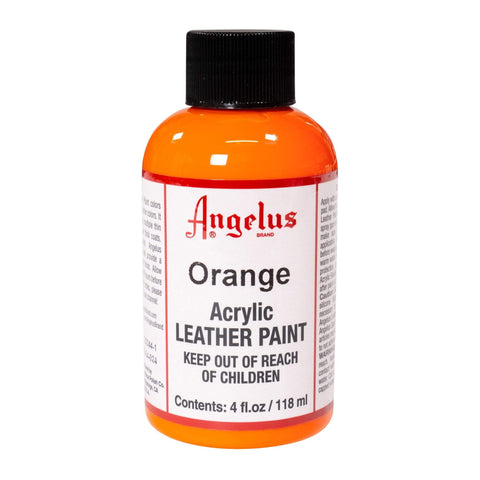 Angelus Orange Acrylic Leather Paint - 4 oz.