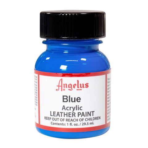 Keep things blue with the number one acrylic leather paint for sneaker customizations, exclusively by Angelus Direct.