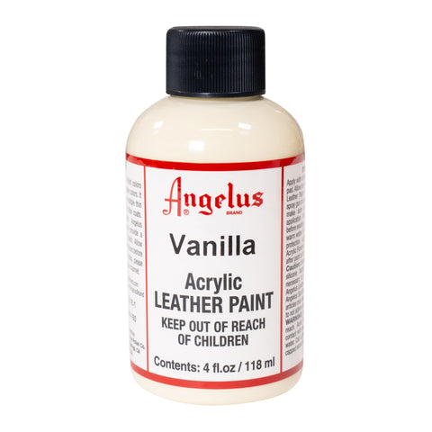 Angelus Vanilla Acrylic Leather Paint - 4 oz.