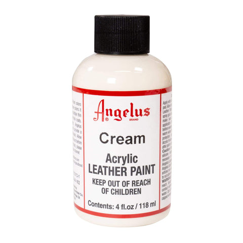 Angelus Cream Acrylic Leather Paint - 4 oz.