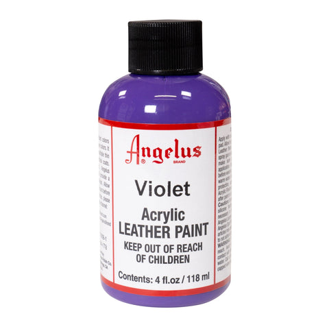 Angelus Violet Acrylic Leather Paint - 4 oz.