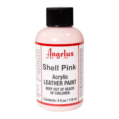 Angelus Shell Pink Acrylic Leather Paint - 4 oz.