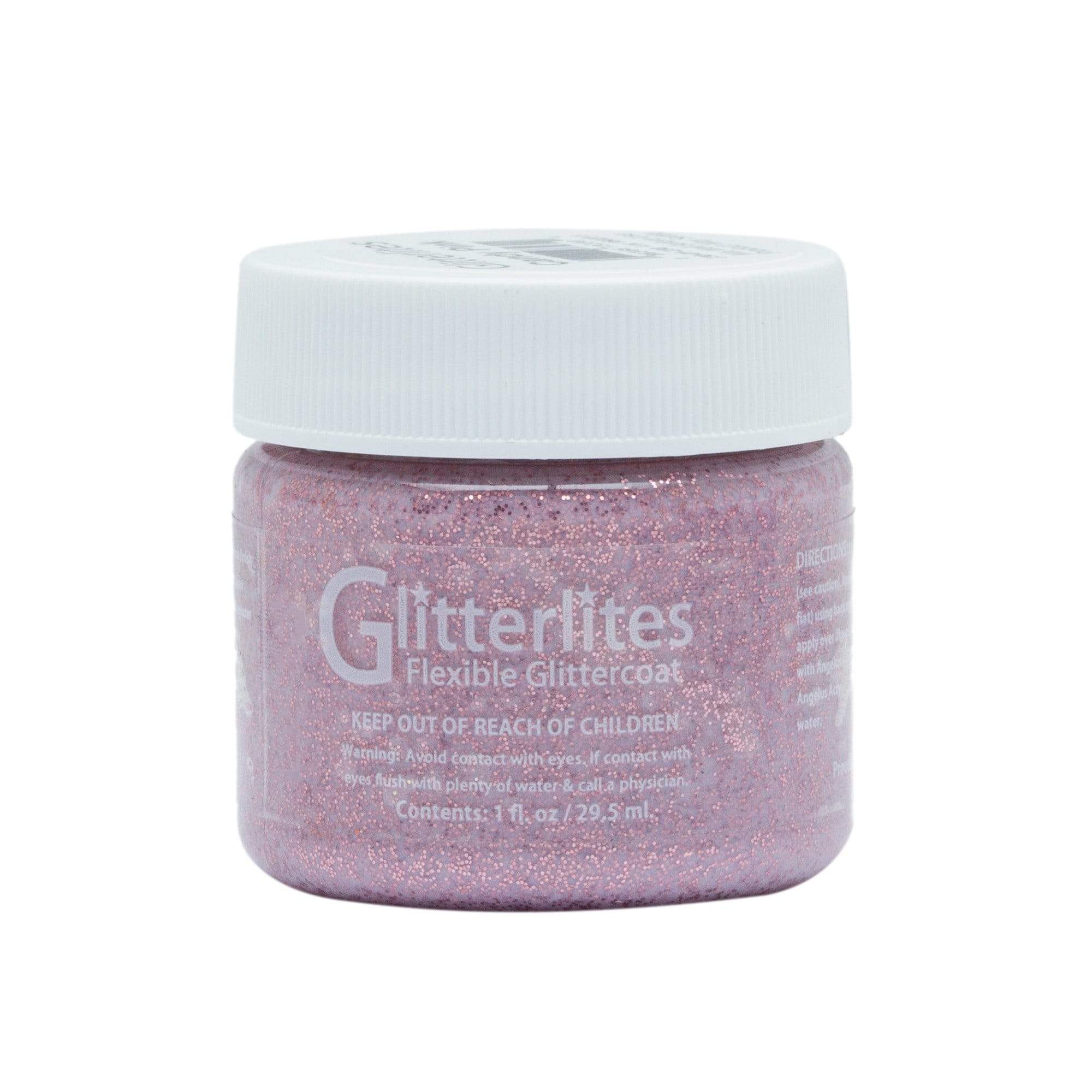 Angelus Glitterlites Flexible Glittercoat Paint - Candy Pink, 1 oz