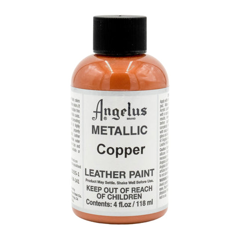 Angelus Copper Metallic Acrylic Leather Paint - 4 oz.