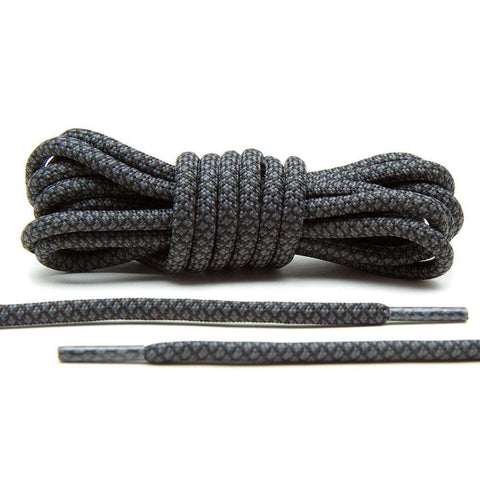 Grey/Black Rope Laces