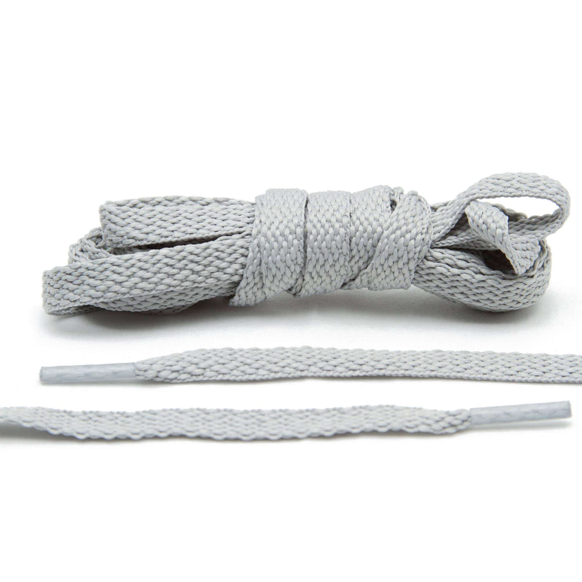 Rope White Grey Shoe Laces with Gold Tips - From Loop King™