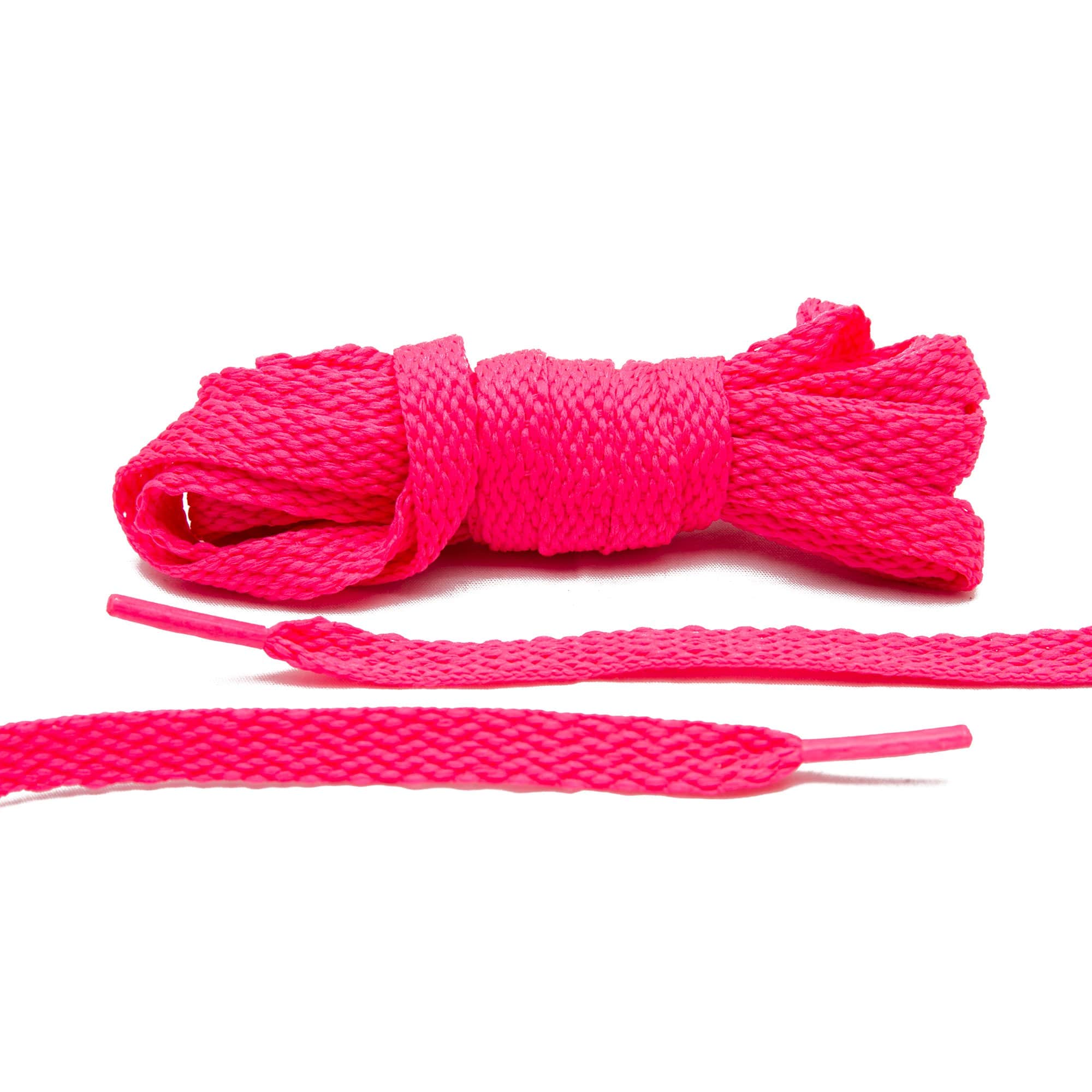 Hot Pink/Black Rope Laces